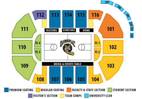 Quinnipiac Hockey Arena Seating Chart